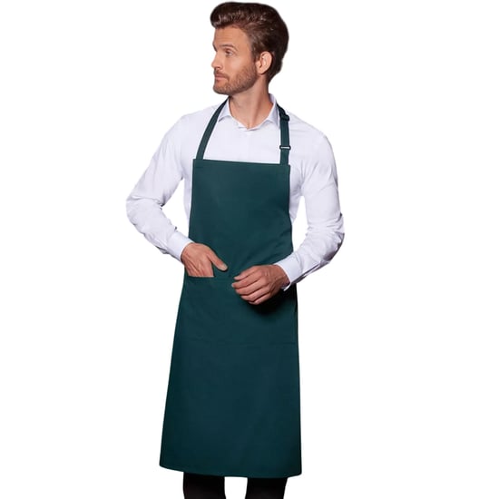 Karlowsky - Latzschürze "Basic", Tasche (Moosgrün) - Image 2