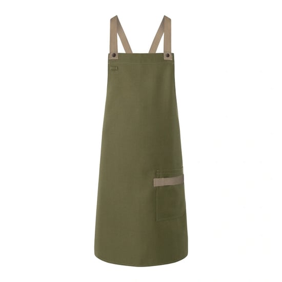 Karlowsky - "Urban-Look" Latzschürze, Kreuzgurt und Tasche (Moosgrün) - Image 1