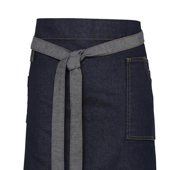 Premier - Taillenschürze "Division", Waxed Look (Jeans-Schwarz) - Image 2