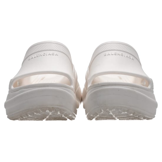 Balenciaga x Crocs Pool Slide Sandalen aus weißem Gummi - Image 4