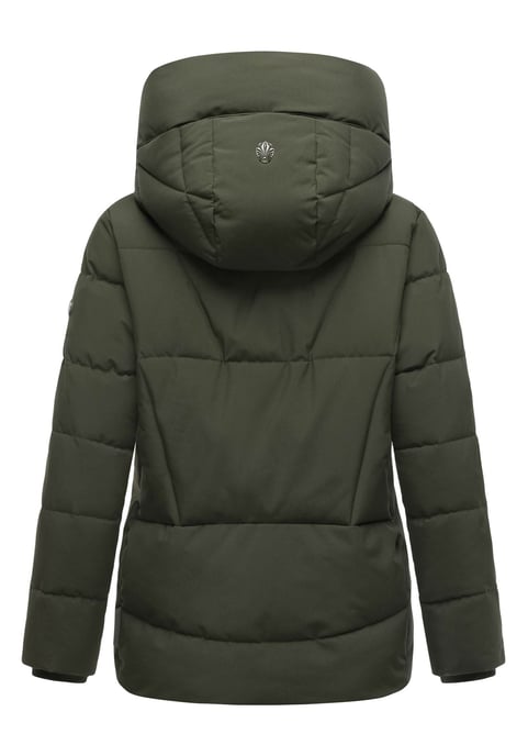 Marikoo Damen Winterjacke Kuschelnasee mit Kapuze und Fleecefutter - Image 3