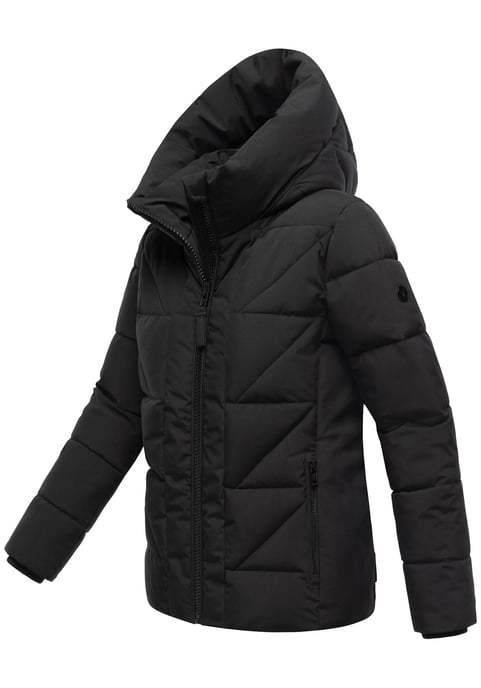 Marikoo Damen Winterjacke Kuschelnasee mit Kapuze und Fleecefutter - Image 2