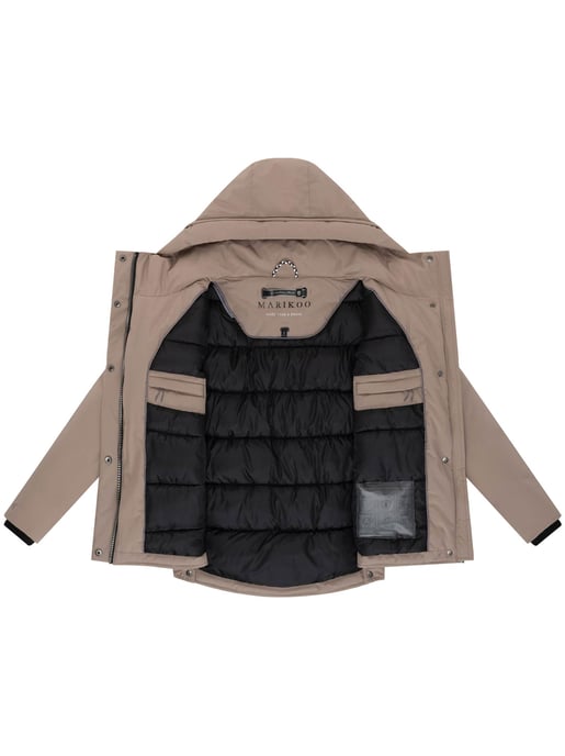 Marikoo Damen Winterjacke Yeminaa mit Kapuze & warmem Fleecefutter - Image 4