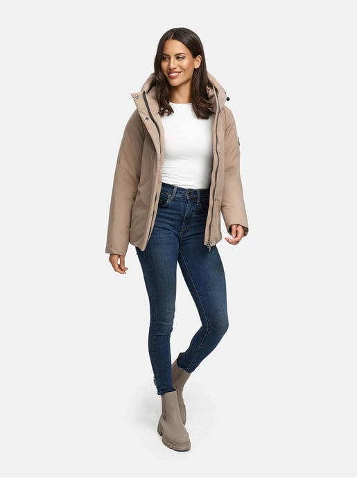 Marikoo Damen Winterjacke Yeminaa mit Kapuze & warmem Fleecefutter - Image 6