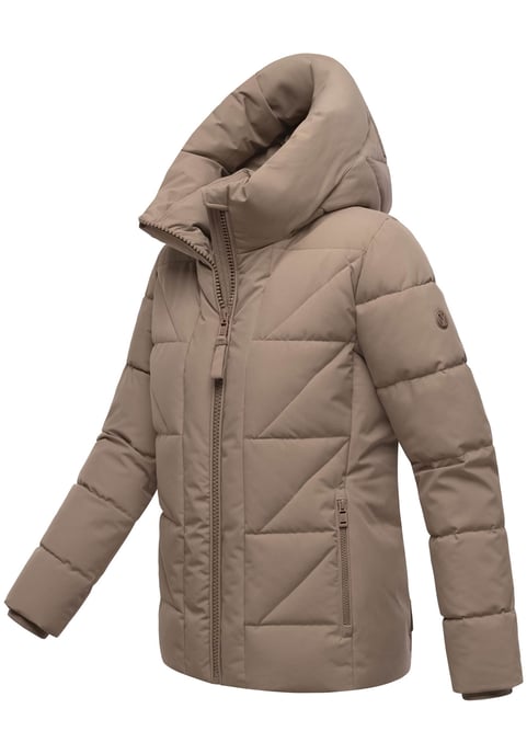 Marikoo Damen Winterjacke Kuschelnasee mit Kapuze und Fleecefutter - Image 2