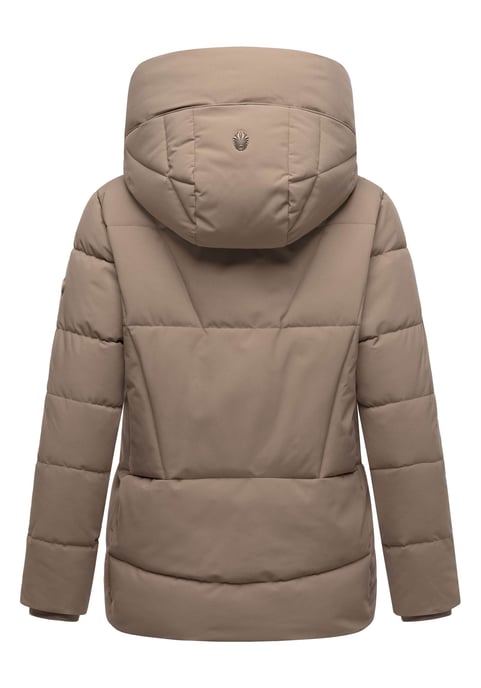 Marikoo Damen Winterjacke Kuschelnasee mit Kapuze und Fleecefutter - Image 3