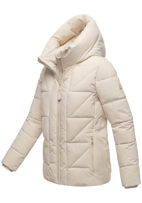 Marikoo Damen Winterjacke Kuschelnasee mit Kapuze und Fleecefutter - Image 2