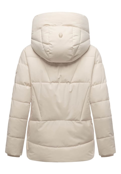 Marikoo Damen Winterjacke Kuschelnasee mit Kapuze und Fleecefutter - Image 3