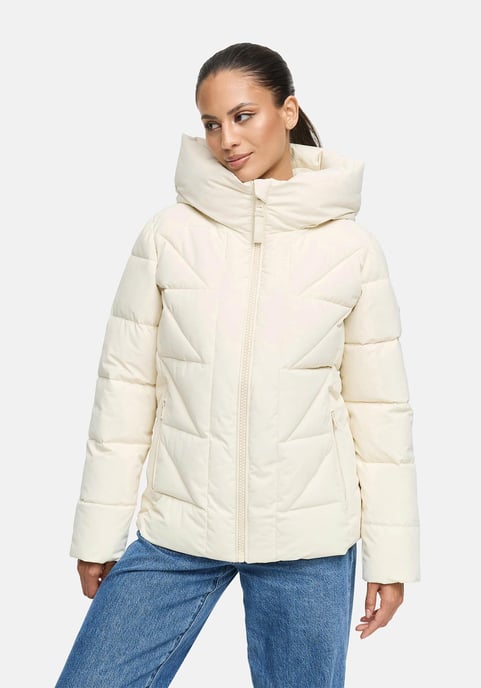 Marikoo Damen Winterjacke Kuschelnasee mit Kapuze und Fleecefutter - Image 5