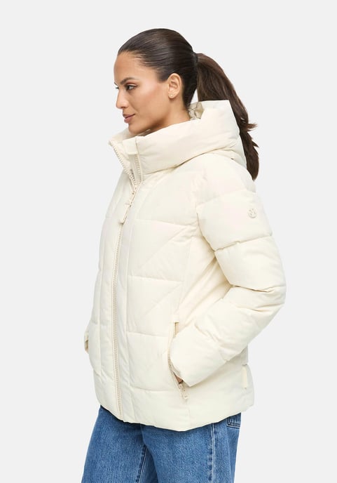 Marikoo Damen Winterjacke Kuschelnasee mit Kapuze und Fleecefutter - Image 6