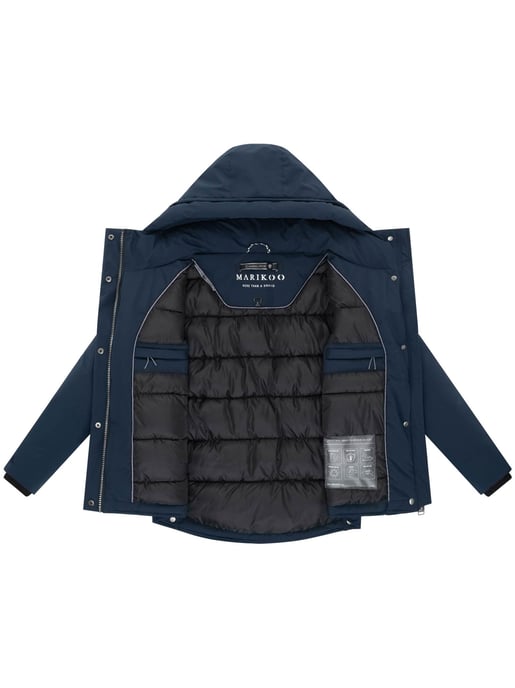 Marikoo Damen Winterjacke Yeminaa mit Kapuze & warmem Fleecefutter - Image 4