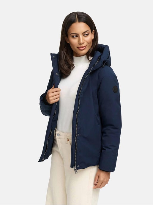 Marikoo Damen Winterjacke Yeminaa mit Kapuze & warmem Fleecefutter - Image 6