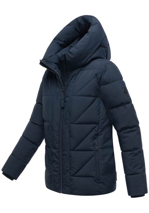 Marikoo Damen Winterjacke Kuschelnasee mit Kapuze und Fleecefutter - Image 2