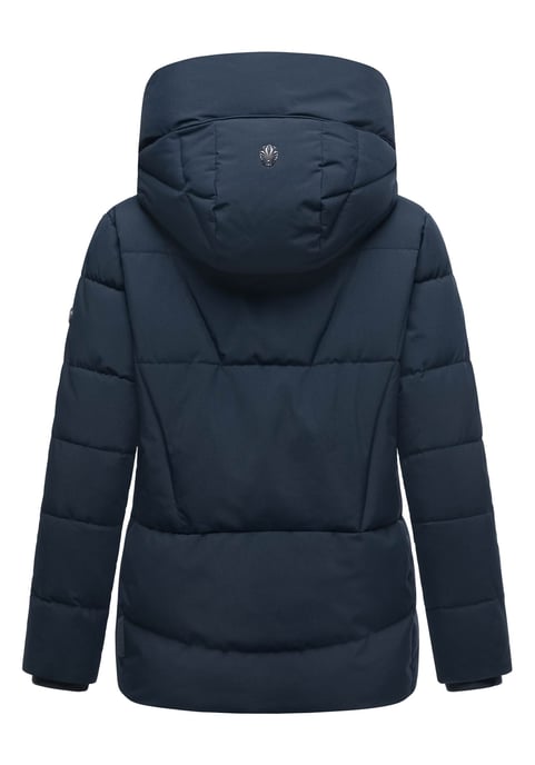 Marikoo Damen Winterjacke Kuschelnasee mit Kapuze und Fleecefutter - Image 3