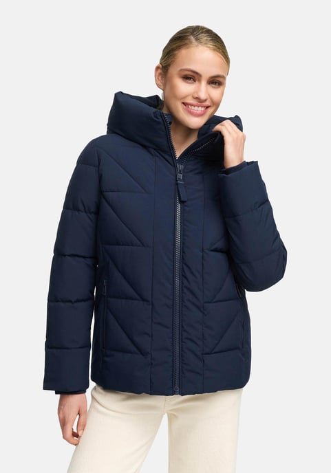 Marikoo Damen Winterjacke Kuschelnasee mit Kapuze und Fleecefutter - Image 5
