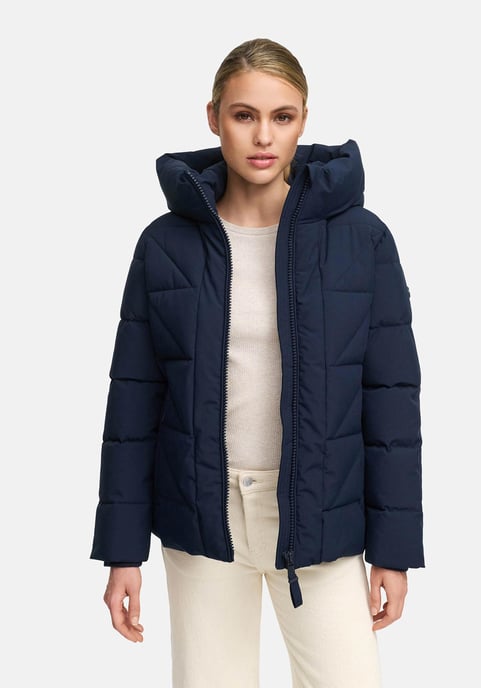 Marikoo Damen Winterjacke Kuschelnasee mit Kapuze und Fleecefutter - Image 6