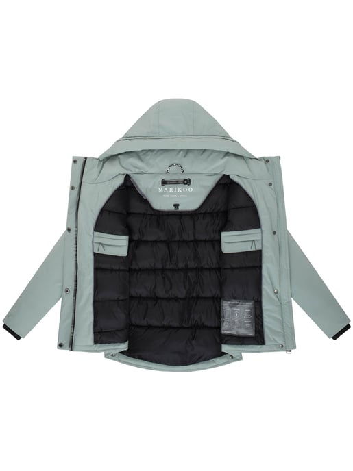 Marikoo Damen Winterjacke Yeminaa mit Kapuze & warmem Fleecefutter - Image 4