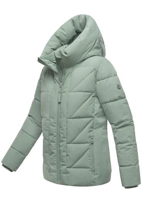 Marikoo Damen Winterjacke Kuschelnasee mit Kapuze und Fleecefutter - Image 2