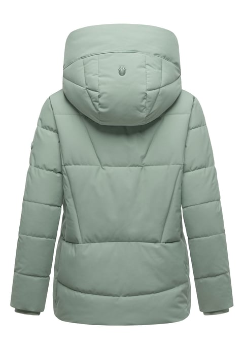 Marikoo Damen Winterjacke Kuschelnasee mit Kapuze und Fleecefutter - Image 3