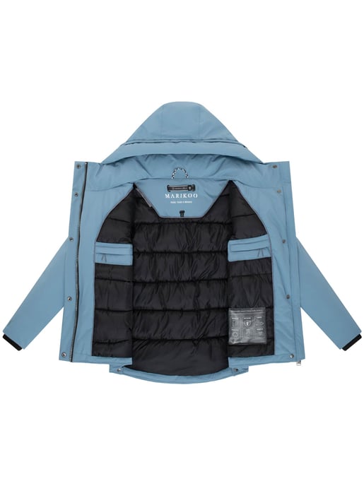Marikoo Damen Winterjacke Yeminaa mit Kapuze & warmem Fleecefutter - Image 4