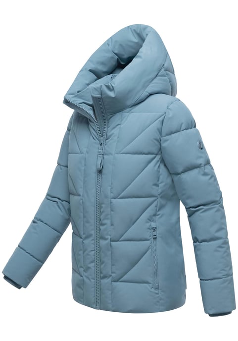 Marikoo Damen Winterjacke Kuschelnasee mit Kapuze und Fleecefutter - Image 2