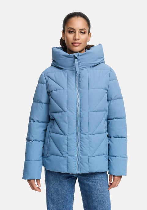 Marikoo Damen Winterjacke Kuschelnasee mit Kapuze und Fleecefutter - Image 5
