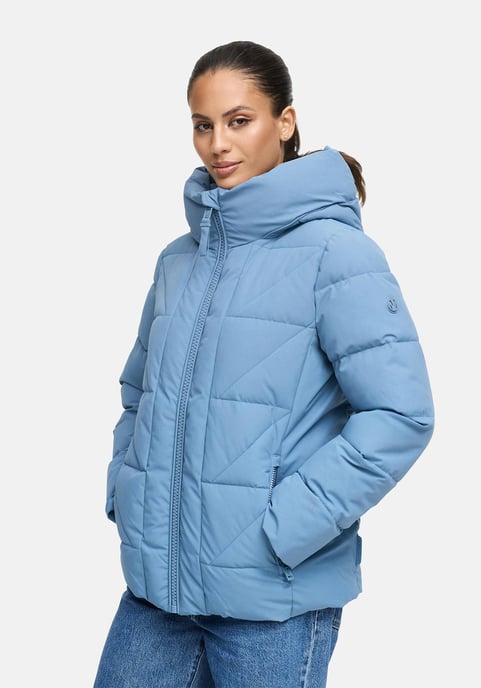 Marikoo Damen Winterjacke Kuschelnasee mit Kapuze und Fleecefutter - Image 6