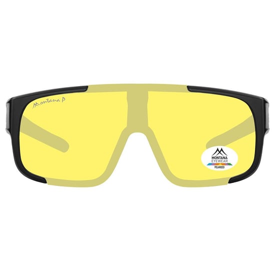Montana FO9 C mattschwarz gelb polarisiert Fit über Brille Sonnenbrille - Image 2