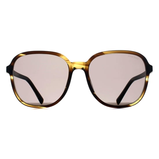 Miu Miu MUB01S 25E80Q gestreifte Sonnenbrille aus Loden, dunkelgrau - Image 1