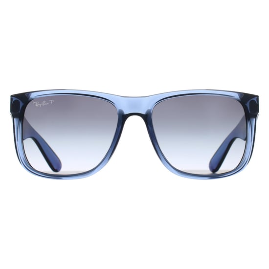 Ray-Ban RB4165 Justin 6596T3 transparent blau grau Gradient polarisierte Sonnenbrille - Image 1