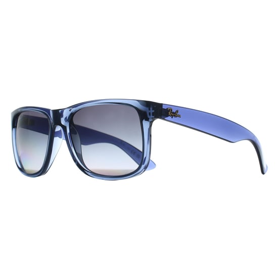 Ray-Ban RB4165 Justin 6596T3 transparent blau grau Gradient polarisierte Sonnenbrille - Image 2
