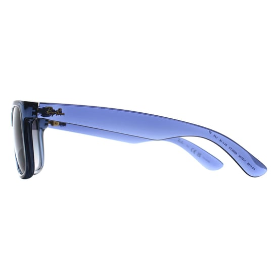 Ray-Ban RB4165 Justin 6596T3 transparent blau grau Gradient polarisierte Sonnenbrille - Image 3