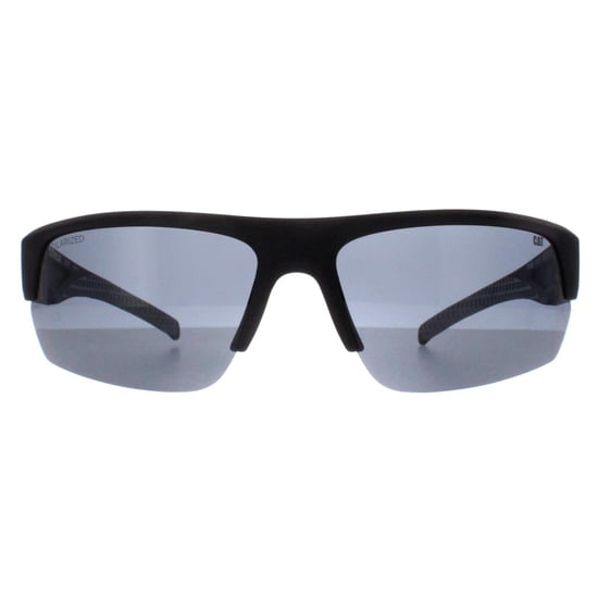 Caterpillar CTS-8022 104P mattschwarze polarisierte Sonnenbrille aus massivem Rauch - Image 1