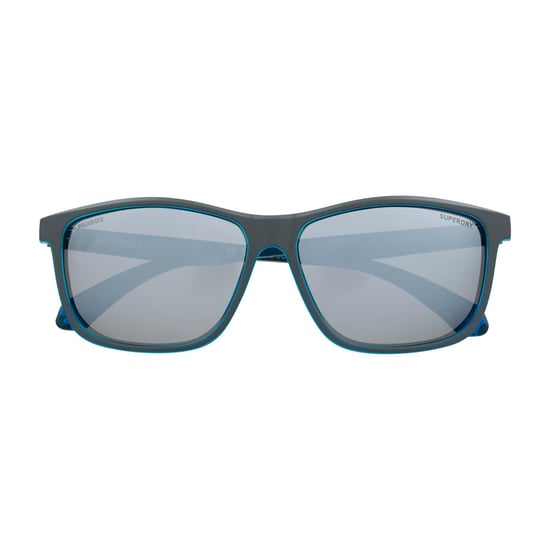 Superdry SDS-5014 108P matte graue blau silberne Spiegel polarisierte Sonnenbrille - Image 1