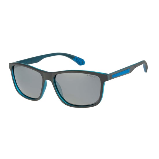 Superdry SDS-5014 108P matte graue blau silberne Spiegel polarisierte Sonnenbrille - Image 2