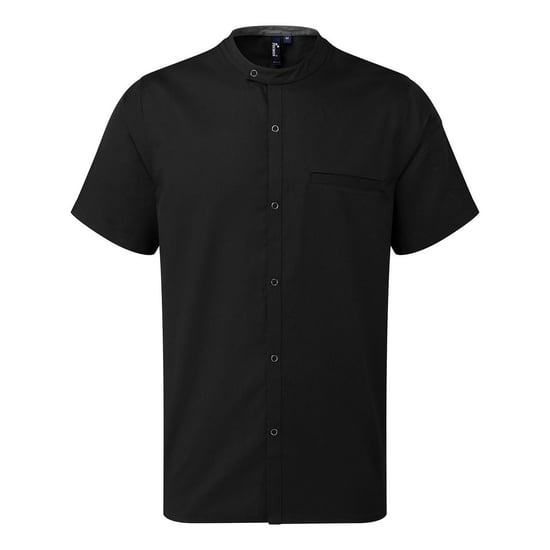 Premier - "Chefs" Hemd für Herren/Damen Unisex kurzärmlig (Schwarz) - Image 1