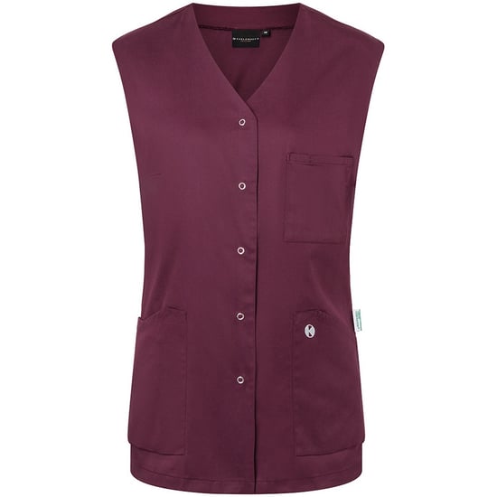 Karlowsky - "Essential" Arbeitsschürze für Damen Ärmellos (Aubergine) - Image 1