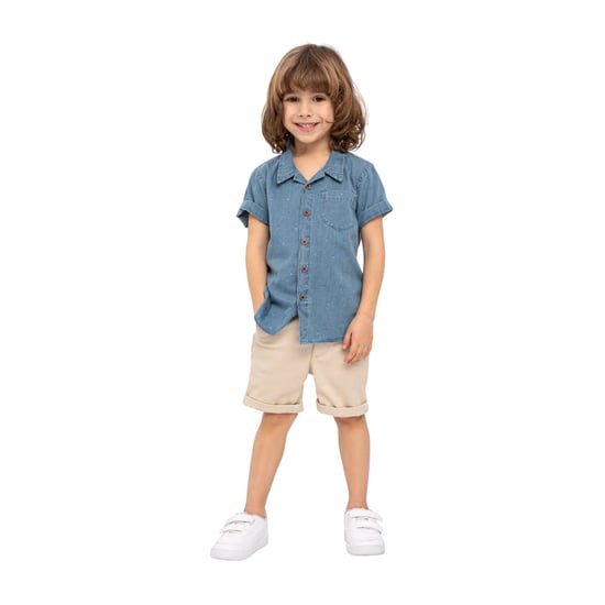 Minoti - Hemd für Jungen, Denim (Blau) - Image 4