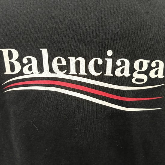 Balenciaga Politische Kampagne Mittlere Passform Kapuzenpullover aus schwarzer Baumwolle - Image 4
