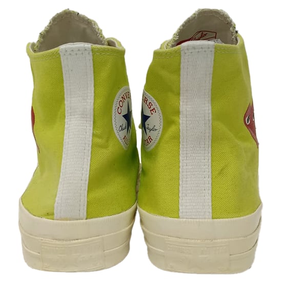 Comme des Garçons Play x Converse Chuck 70 High-Top Sneakers aus grünem Canvas - Image 3