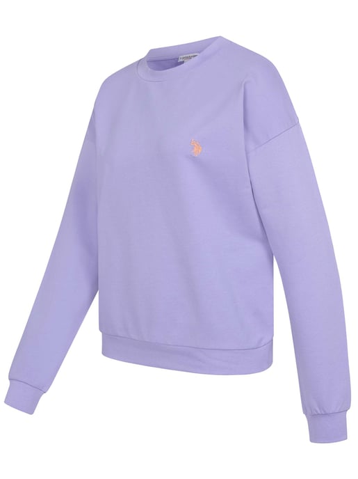 U.S. Polo Assn. Damen Sweatshirt Pullover aus Baumwoll-Stretch - Image 2