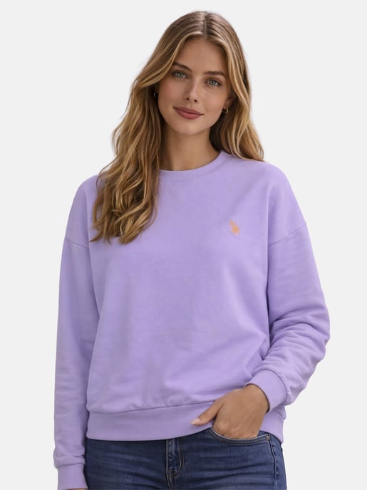 U.S. Polo Assn. Damen Sweatshirt Pullover aus Baumwoll-Stretch - Image 5