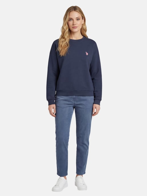 U.S. Polo Assn. Damen Sweatshirt Pullover aus Baumwoll-Stretch - Image 4
