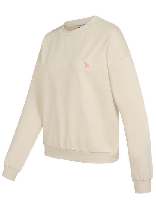 U.S. Polo Assn. Damen Sweatshirt Pullover aus Baumwoll-Stretch - Image 2