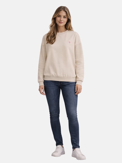 U.S. Polo Assn. Damen Sweatshirt Pullover aus Baumwoll-Stretch - Image 4