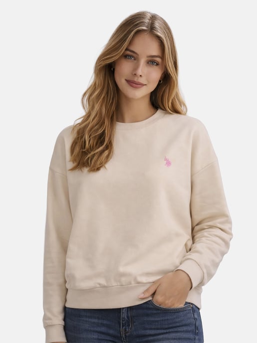 U.S. Polo Assn. Damen Sweatshirt Pullover aus Baumwoll-Stretch - Image 5