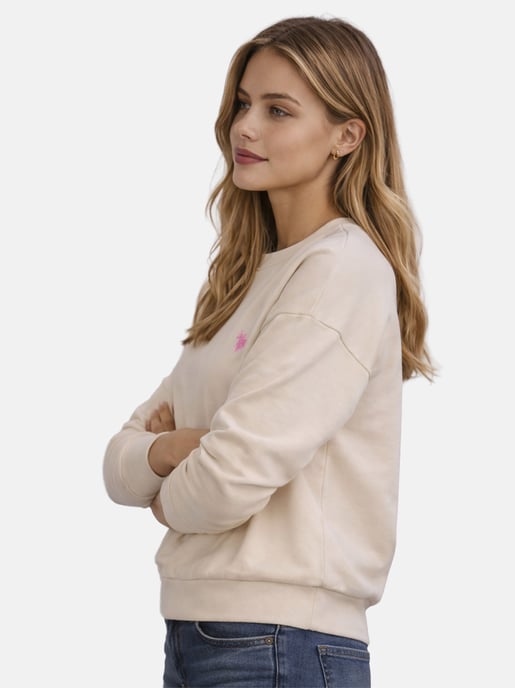 U.S. Polo Assn. Damen Sweatshirt Pullover aus Baumwoll-Stretch - Image 6