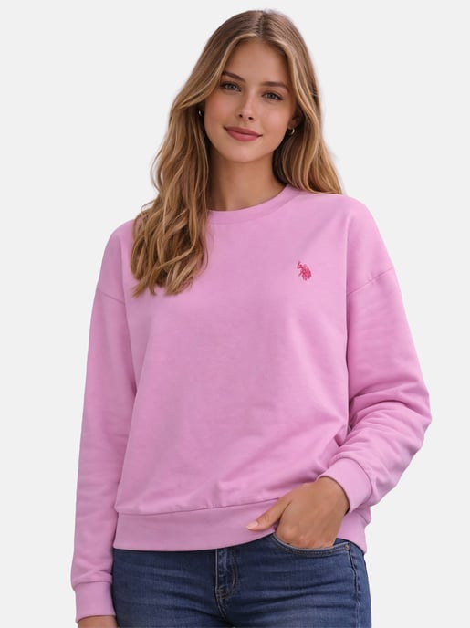 U.S. Polo Assn. Damen Sweatshirt Pullover aus Baumwoll-Stretch - Image 5
