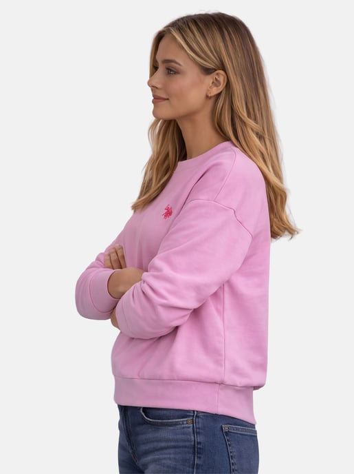 U.S. Polo Assn. Damen Sweatshirt Pullover aus Baumwoll-Stretch - Image 6