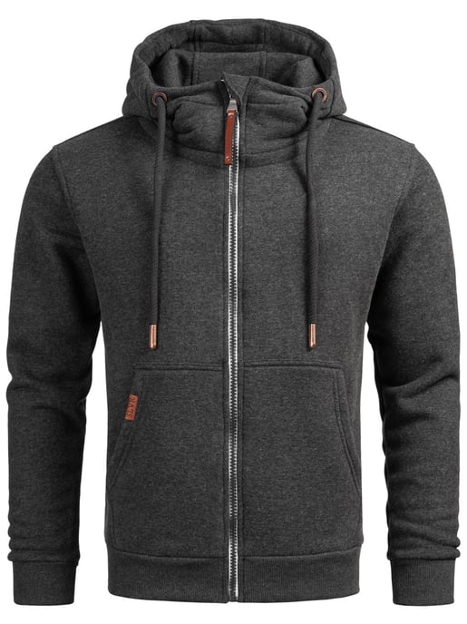 Alessandro Salvarini Herren Sweatjacke AS292 mit Kapuze & Reißverschluss - Image 1